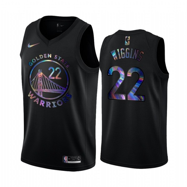 NBA Golden State Warriors Trikot Andrew Wiggins 22 Iridescent HWC Collection Swingman - Herren